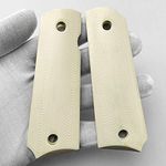 Aibote Imitation Ivory Substitute 1911 Gun Grips Custom DIY EDC Pistol Knife Handles Material Full Size fits Most Commander,Standard & Government 1911 Models