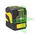 IKOVWUK Laser Level Self Leveling,100ft Green Cross Laser Level with Manual Pulse Mode, Accurate Measurement for Picture Hanging Indoor & Outdoor, Magnetic Bracket &Battery &Carrying Bag Included