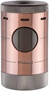 Volta Quad Flame Tabletop Cigar Lighter in an Attractive Gift Box Warranty Bronze
