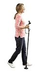 Good Posture Walking Cane – Adjustable Height Mobility & Balance Aid with Ergonomically Designed Handle – Lightweight, Strong & Durable Folding Walking Stick Which Prevents Stooping