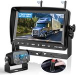 VASTEND RV Backup Camera Wireless Plug and Play Rear View Camera Pre-Wired Back Up Cameras HD 1080P 7'' Touch Key Monitor Rear Camera for Trucks Trailer Camper Motorhome Car (Camera Set(VE-7A))
