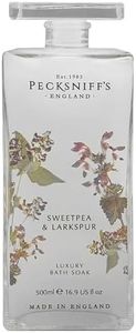 Pecksniff's Sweet Pea & Larkspur Bath Soak Decanter | 500ml/16.9 Fl Oz