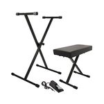 On-Stage KPK6550 Keyboard Stand/Bench Pak with KSP100 Sustain Pedal