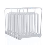 (N20X - Party Size) - LIPAVI N20X Sous Vide Rack with Anti Float - Adjustable, Collapsible, Ensures even warming with Sous Vide Cooking - White Polycarbonate with 316L Stainless steel weights - Square L:7.8 W:6.4 H:17cm - Fits LIPAVI C20 Container