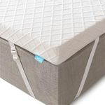 RECCI 2-Inch Memory Foam Mattress Topper Full, Pressure-Relieving Bed Topper, Memory Foam Mattress Pad with Bamboo Viscose Cover - Removable&Washable,CertiPUR-US(Full Size)