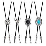 YADOCA 4Pcs Bolo Tie for Men Wester