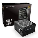 LC-POWER Gaming PSU 1000W Gold (1000 Watt, ATX 2.31 Compatible, Fully Modular PC Power Supply, 80+ Gold, 120mm Fan, PCB Coating, 3 Year Warranty)