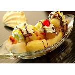 AETVRNI Banana Split Bowls Glass, 8 Ounce Capacity Banana Split Dish for Ice Cream, Dessert, Fruit, Pudding, Snack, Nuts, Vintage Clear Glass Banana Split Boats Dishwasher Safe,Set of 4