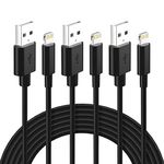 ilikable iPhone iPad Charger, 3 Pack 6ft iPhone iPad Charger Cable Cord, Mfi Certified Lightning Cable, Compatible with iPhone 14 13 12 11 Xs Max XR X 8 7 6s Plus, iPad Mini Air, iPod, Airpods - Black