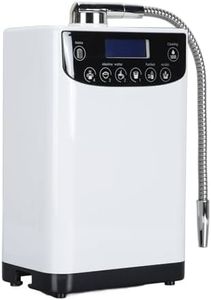 2024 Hydrogen Water Machine, Alkaline Water Machine with LED Display Touch Control, Automatic Cleaning Alkaline Water Ionizer with Voice Prompt, PH 4.5 to 10 (US Plug)