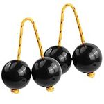 2 Pairs Aslatuas Rhythmic Ball for Kids Adults Hand Percussion Aslatua Rhythm African Shaker Kashaka Shaker Instrument Hand Shaker Balls for Party Performance Concert