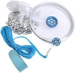 Bait Trap Fishing Cast Net with Aluminum Ring, Easy Throw for Beginners, Saltwater Freshwater Fish Throw Net-4FT