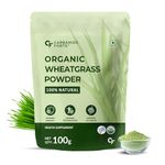 Carbamide Forte 100% Organic Wheat Grass Powder - USDA Certified Organic Wheatgrass Powder for Energy, Immunity Support & Detoxification - 100g Veg Powder