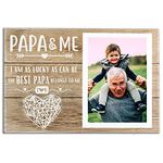 INNObeta Papa Gifts from Grandkids, Grandchildren, Grandpa Picture Frame, Present for Birthday, Christmas, Father's Day - for 4" x 6" Photos - PAPA & ME