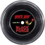 Pro's Pro - Black Force Tennis String - Black - 200m 1.24mm