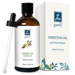 GM Gumili Vanilla Essential Oil, Natural Vanilla Oil Fragrance Oil Scented Oil for Candle Soap Air Freshener- 3.38 Fl Oz 100ML