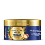 St.Botanica Nourishing Moroccan Argan Hair Mask for Women & Men | Infused with Moroccan Argan Oil for Deeply Conditioning Dry & Frizzy Hair | No Parabens & Sulphates | Vegan & Cruelty Free | 200 ml