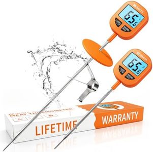 BOMATA Digital Meat & Candy Thermometer 2 Pack, Include 10" & 5" Probes