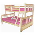 Mission Twin Over Full Bunk Bed Natural