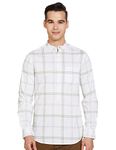 Amazon Brand - Symbol Men's Checks Regular Casual Shirt (SY-S22-CS-04_White-window chk XL)