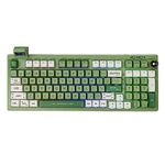 EPOMAKER RT100 97 Keys Gasket BT5.0/2.4G/USB-C Mechanical Gaming Keyboard with Customizable Display Screen, Knob, Hot Swappable Socket, 5000mAh Battery for Win/Mac (Green, Gateron Pro Yellow)