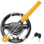 YYAOEMI Steering Wheel Lock Universal Car Anti Theft Steer Locks High Visibility Car Steering Wheel Lock Heavy Duty Anti-Theft Device Fit for SUVs, Motorhomes 2 Keys