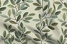 Spoonflower Fabric - Olive Branches