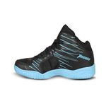 NIVIA Panther 3.0 Basketball Shoes for Men, Soft Cushion EVA Inner Insole for Comfort & Support, Superior Fit, Stylish & Comfortable Design for Peak Performance, Ideal for Basketball Athletes Size-UK08 (Black)