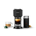 Breville Nespresso Vertuo Next Deluxe Coffee and Espresso Machine with Milk Frother, Matte Black Chrome