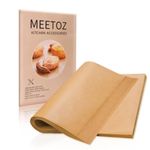 MEETOZ Parchment Paper Baking Sheets, 13 x 9 in, Precut Non-Stick Parchment Sheets for Baking, Grilling, Air Fryer, Steaming, and More (Unbleached) - Perfect for BBQ, Picnic, Festival, Bread, 130PCS