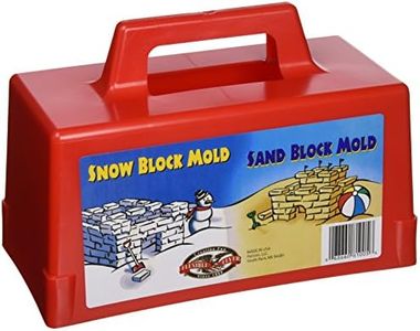 Flexible Flyer Snow Fort Building Block, Sand Castle Mold, Beach Toy Brick Form, 1 Mold (605)