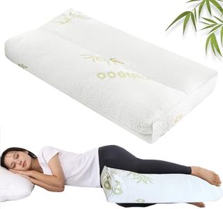 MINUPWELL Knee Pillow for Side Sleepers - 3" Height Between Leg & Under Knee Pillow for Back Sleepers - with 850G 7D Fiber for Relieving Leg, Back, and Knee Pain - Rayon Derived from Bamboo