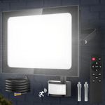 Viugreum 150W Led Floodlight Motion Sensor, Remote Control 15000LM 6500K Super Bright PIR Security Light Outdoor, IP66 Waterproof Outdoor Work Lights Mains Powered Led Floodlight for Garden,Yard