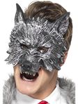 Smiffys Deluxe Big Bad Wolf Mask, Grey , Fairytale, Wings and Wands Fancy Fancy Dress, Storybook Character Dress Up Eye masks