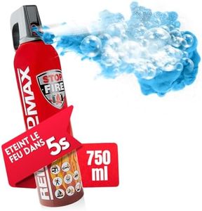 notlok Safety Work - Extincteur Maison Tous Feux - 750ml | Agent Extincteur A B E (F) | Mini Extincteur pour Voiture, Cuisines, Bureau et lieux de Travail | Extincteur Voiture, Extincteurs Incendie