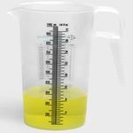 32oz (1 Quart) Measure Pitcher with Convenient Conversion Chart – Extra Strong Food Grade – Great for Cooking, Home Hobbies, Shop Oil and Fluids, Spa Chemicals with High Chemical Resistance by Turnah