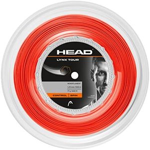 HEAD Lynx Tour 200m Reel Tennis String, Orange, 17