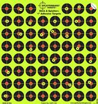 Splatterburst Targets - 10 pack 2.54 cm Stick & Splatter Self Adhesive Reactive Shooting Targets - Gun - Rifle - Pistol - AirSoft - BB Gun - Pellet Gun - Air Rifle