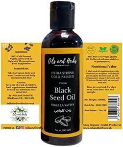 Extra Strong Black Seed Oil 100% Pure and Cold Pressed by Oils and Herbs UK Extracted from Organic Nigella Sativa Seeds | Combo Saving Pack (500 ML)
