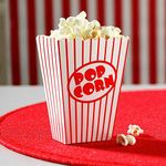 WAREHOUSE DEALS LTD 10 X Popcorn Boxes Movie Hollywood Style Kids Birthday Party Cinema Treats Paper Bags Fun