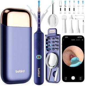 BEBIRD Earsight Plus: Ear Wax Removal Tool Camera & Light, Visual Earwax Cleaner with Cleaning Kit As Spade/Spoon/Pick/Tweezer Clean Ears for Family, Ear-Scope Otoscope Wireless WiFi Connect