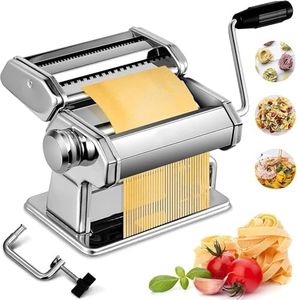 2-in-1 Pasta Maker with Cleaning Kit, Adjustable Thickness Settings Pasta Maker Machine with Pasta Roller and Cutter, Dual Width Noodle Maker for Pasta, Spaghetti, Fettuccine, Lasagna