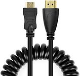 UCEC Mini HDMI to HDMI Cable, HDMI to Mini HDMI Cable, Coiled HDMI Mini to HDMI Cable, Mini HDMI Cable Adapter, Support 4K Ultra HD 1080p 3D for Atomos Ninja V V5, Monitors, Cameras, Projector, A to C