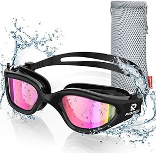 RIOROO Swim Goggles,Polarized Swimming Goggles for Men Women Adults Youth Anti Fog/No Leak/Clear Wide Vision/UV Protection