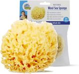 Baby Buddy Natural Wool Sea Sponge, Newborn Bath Time Essential, Ultra Soft for Delicate Skin, Hypoallergenic and Biodegradable, 1 pack