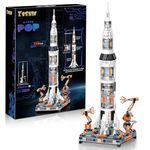 YESHIN Space Rocket Building Toys, Spaceship Collectible Display Model Set for Kids Age 8 for Adults Boys Girls (1571 Pieces)