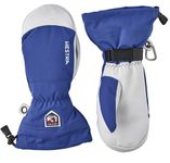 Hestra Unisex Army Leather Heli Ski Mitt, Snow Mitten Glove for Skiing & Snowboarding for Men & Women - Royal Blue - 9