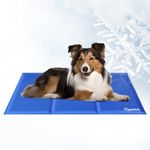 2024 Cooling Mat for Dogs, Pet Cooling Mats, Non-Toxic Gel Self Cool Mat for Dogs Cats in Hot Summer for Kennels Crates Bed, Puppy Cooling Pad Blanket for dogs at Car Home or Outdoor Travel (90*50cm)