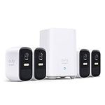 eufy Security eufyCam 2C Pro 4-Cam Kit Security Camera Outdoor, Wireless Home Security System with 2K Resolution, HomeKit Compatibility, 180-Day Battery Life, IP67, Night Vision, and No Monthly Fee