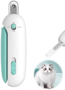 Cat Nail Clipper with Adjustable Aperture ，Clipping Debris Storage, Adjustable Sizes, Hidden Nail File, Round Hole Blade for Injury-Free Grooming Tool for Pets